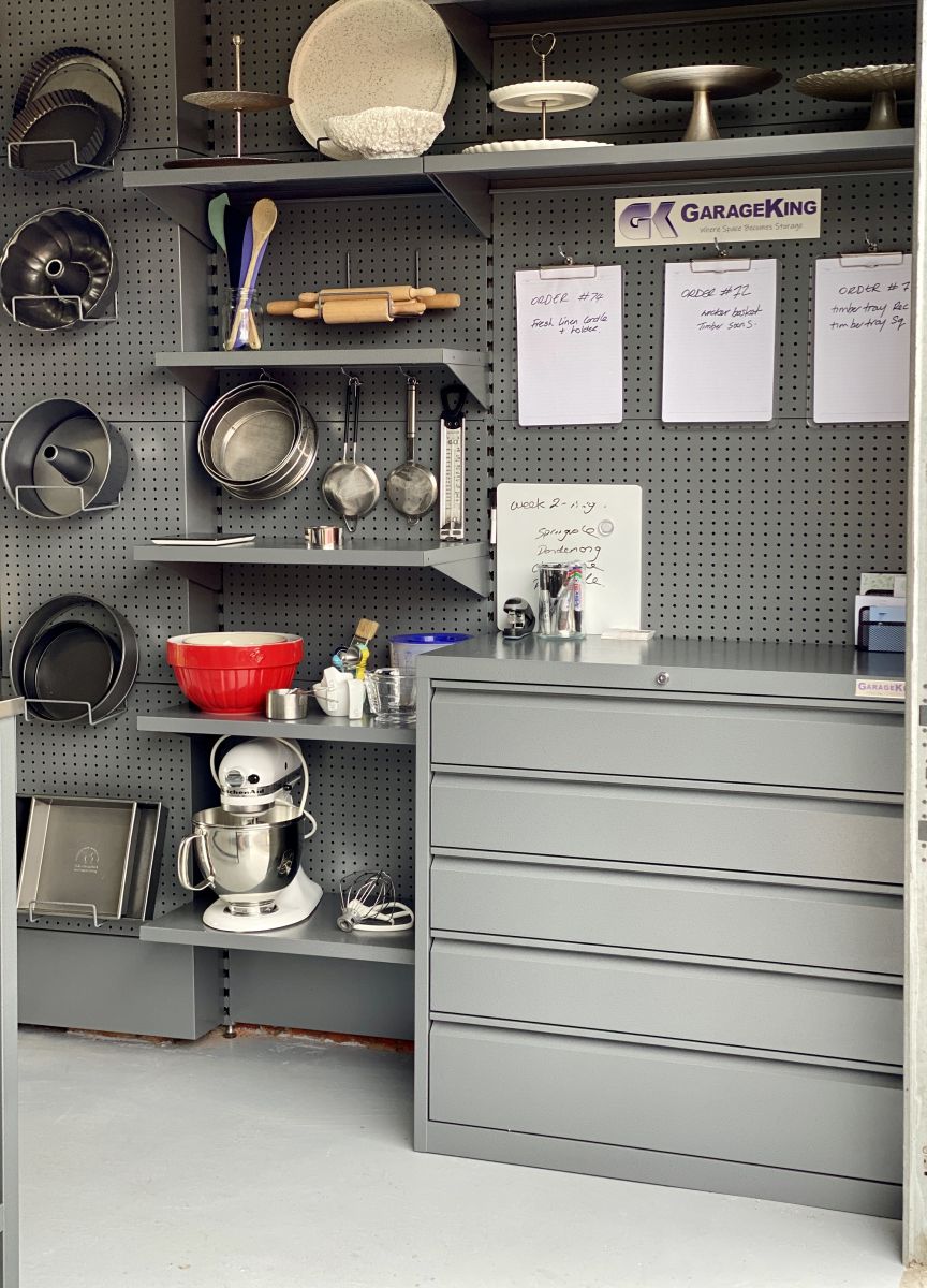 Grey metal garage shelving storage solution set you for a home business
