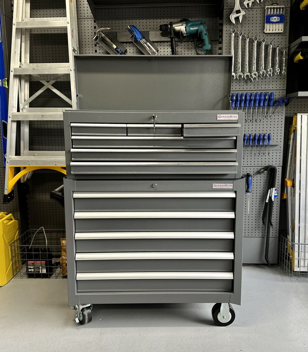 Tool chest and utility drawer unit on castors