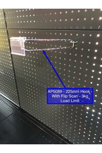 225 MM Hooks - with Flip Scan - 3 KG Load Limit