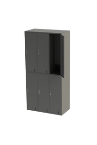 6 Door Locker Unit : 900 MM (W) x 1850 MM (H) x 450 MM (D)