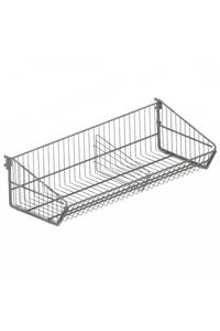 Wire Basket with 4 Dividers for Garage Storage System - 900mm 