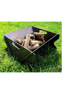 Fire Pit - 650mm (W) x 650mm (D) x 250mm (H) x 3.0mm (T) - SF1185 - Charcoal