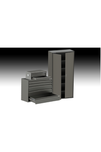 Freestanding Storage Kit G - Storage Cabinet, 5 Drawer Cabinet and Tool Chest