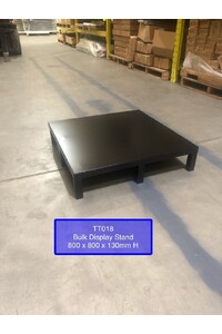 Small Black Stand : 800 MM (W) x 800 MM (W) x 130 MM (H) - with Welded Top -BLACK
